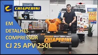 Compressor CJ 25 APV 250L Chiaperini em detalhes /Demonstra&ccedil;&atilde;o