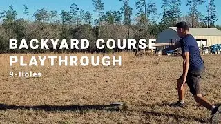 BACKYARD DISCGOLF Course (9-hole playthrough)