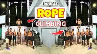 Double Rope Climbing कैसे चढ़ें आसान तरीके से - Berhampur Physical Academy Boys Hostel