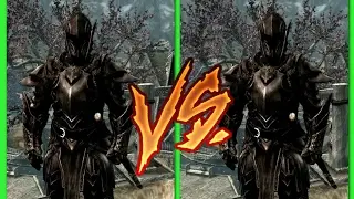My own Ebony warrior build VS Ebony warrior (LEGENDARY) -【 Skyrim Special Edition 】