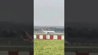 Air india Airbus A320neo Taking off from Rajkot Int Airport