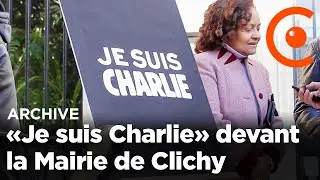 ARCHIVE. &laquo;Je suis Charlie&raquo; devant la Mairie de Clichy