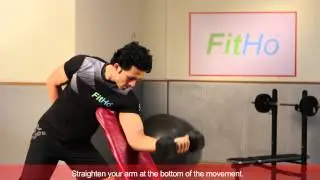 One-Arm Curl on Incline Bench