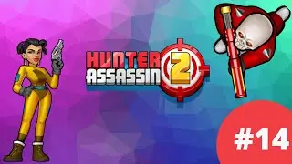 Hunter Assassin 2: Level 14 | Complete Walkthrough | Riley Assassin vs Skeleton Boss