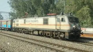 12478 SVDK - JAM Sindhu SF Express Skips Bharoli Jn. With A GZBE WAP7 Under A Sunny Afternoon!!!