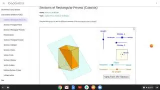 Cross Sections of Rectangular Prisms Notes