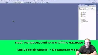 Maui, online and offline database:Add Collection(table) + Documents(records..)