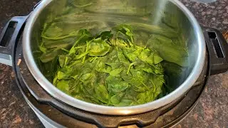 Instant Pot Steamed Spinach - How To Cook Fresh Spinach In The Instant Pot - Easy, Healthy & Yummy!