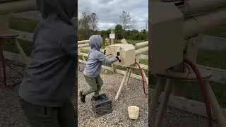 Me launching a apple cannon￼