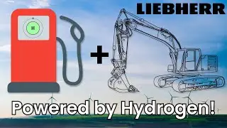 Check out the Liebherr R9XXH2 Hydrogen Powered Excavator
