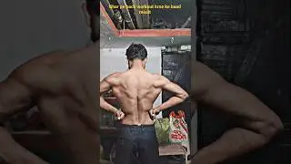 घर पे बैक workout करने में बाद result 💪// #shorts #fitness #back #result #homeworkout