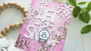 Adding hot foil and sparkle to a card with Joy