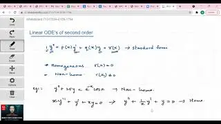 Linear ODE of second order- Introduction