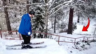 How to Hit a Street Rail on Skis!