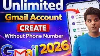 Unlimited Email Gmail Id Kaise Banaye | Without Phone Verification | How to create unlimited gmail