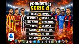 PRONOSTICI SERIE A 🔥 Turno Infrasettimanale | Roma, Juve, Inter, Milan