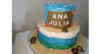 Decorando bolo da Moana  (comemorando os 30k)