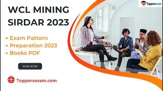 WCL MINING SIRDAR Vacancy 2023, Apply online, Syllabus 2023, Important Questions, Study Material