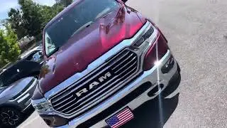 Delmonico Red Pearlcoat 2019 Ram 1500 Laramie Longhorn 4WD 8-Speed Automatic HEMI5.7LV8