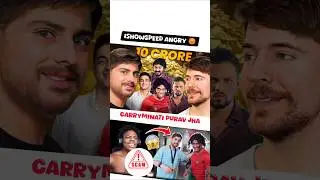 Ishowspeed vs Carryminati & Purav Jha 🤯 Abhinav Gardia #shorts #carryminati #puravjha #ishowspeed
