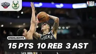 JEREMIAH ROBINSON-EARL vs MILWAUKEE BUCKS | 15 PTS - 10 REB - 3 AST - 1 STL | 04-10-2025 Highlights