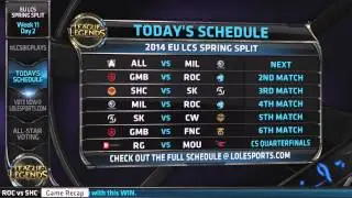 Preshow - 2014 EU LCS W11D2