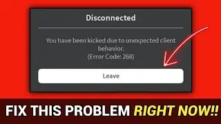 How to Fix error code 268 on Roblox app || Roblox not enough memory error || Roblox error code 268