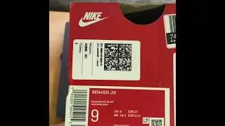 Распаковка и обзор на мужские пантолеты Nike BENASSI JDL модель 343880 - 001 размер 9