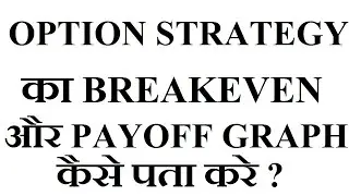 Option strategy Profit & Loss Diagrams - Break even point - Nifty Options Strategies