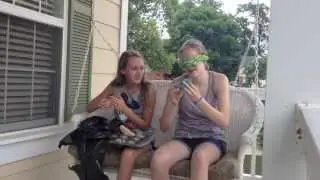 Blindfolded touching challenge!