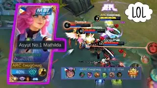 TOP 1 MATHILDA MVP GAMEPLAY || HOW TO ZONE USING MATHILDA DUO W/ LIL BROTHER ~ Mobile Legends