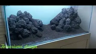 Lava rocks scape