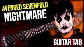 【AVENGED SEVENFOLD】[ Nightmare ] cover by Masuka | LESSON | GUITAR TAB