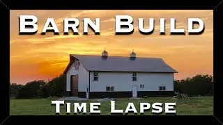 Barn Build Time Lapse - Red Dirt Pad to the Cupolas with Equestrian Weather Vanes