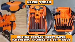 KLEIN TOOLS PROFLEX IMPACT RATED RATCHETING T-HANDLE BIT DRIVER #33804 REVIEW @KleinToolsVideo 