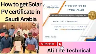 How to get Solar pv certificates in Saudi Arabia | Sec pv certificate