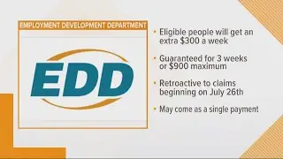 $300 EDD payments arrive next week