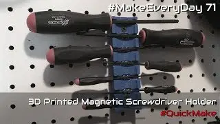 #MakeEveryDay 71: Quick Make of a pegboard screwdriver holder