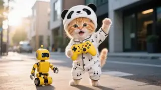 Mama Cat Rewards Ginger with a Robot for Doing Well in Test 🏆🐾 | Funny Cat Videos