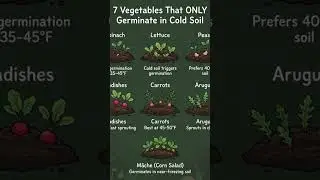 7 Vegetables That Germinate in Cold Soil #fblifestyletyle #garden #greenlove@newrootsgardening