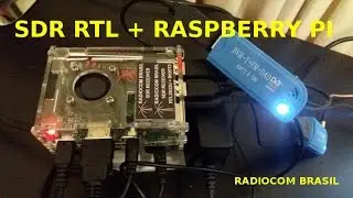 RADIO RECEPTOR SDR RTL USB NO RASPBERRY PI ADSB E RADIO RADIOCOMBRASIL.COM.BR
