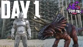 SOLO Claiming My OVERPOWERED Rathole On DAY 1! - Ark Survival Evolved PVP
