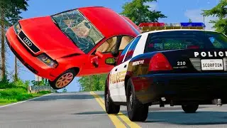 Police Chase and Epic Car Crashes | BeamNG.Drive #3