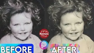 Remini Repair Editing | Fix Blurry Damage photo And Turn to High Resolution | Photo editing