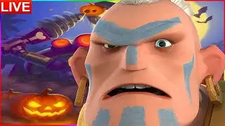 Halloween Mega Crab 🎃🦀 ▶ Warriors Only Challenge LIVE // Stages 1 - ???