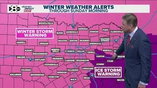 DFW Weather: Winter Storm Warning issued for North Texas