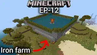 Minecraft survival series EP-12(making iron farm)#UltraNewbi90 #minecraft