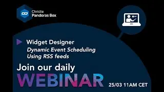 Webinar #05 - Widget Designer Dynamic Event Scheduling Using RSS Feeds