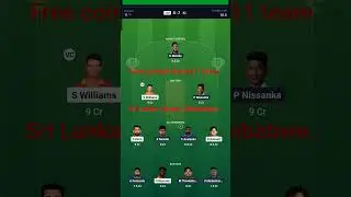 Sri Lanka versus Zimbabwe free contest dream11 team....💸💸💯👍