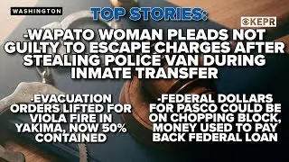 TOP STORIES: Woman charged with stealing King Co. Sheriff's Office van to escape pleads not guilty
